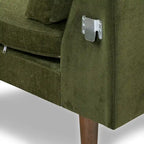 Divano sezionale destro in tessuto Napa 104.5 Poly & Bark