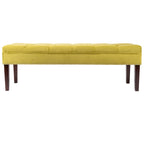 Panca da soggiorno imbottita trapuntata Mid-Century Modern