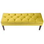 Panca da soggiorno imbottita trapuntata Mid-Century Modern