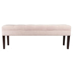 Panca da soggiorno imbottita trapuntata Mid-Century Modern