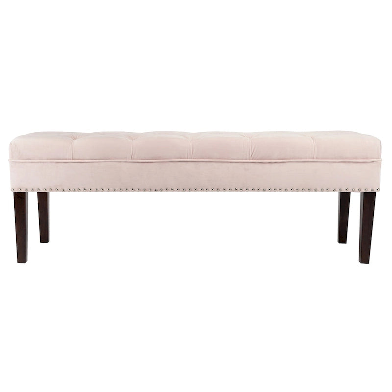 Panca da soggiorno imbottita trapuntata Mid-Century Modern