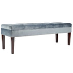 Panca da soggiorno imbottita trapuntata Mid-Century Modern
