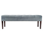Panca da soggiorno imbottita trapuntata Mid-Century Modern