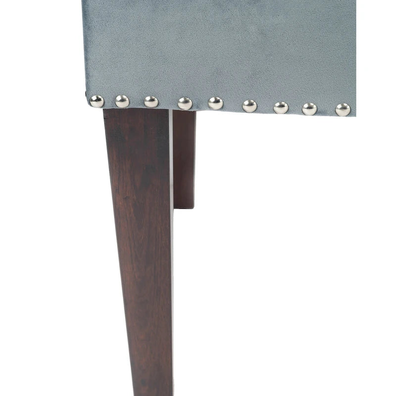 Panca da soggiorno imbottita trapuntata Mid-Century Modern