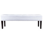 Panca da soggiorno imbottita trapuntata Mid-Century Modern