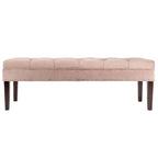 Panca da soggiorno imbottita trapuntata Mid-Century Modern