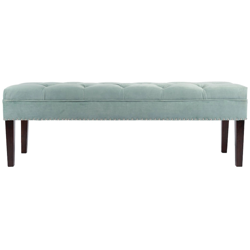 Panca da soggiorno imbottita trapuntata Mid-Century Modern