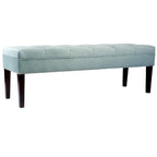 Panca da soggiorno imbottita trapuntata Mid-Century Modern