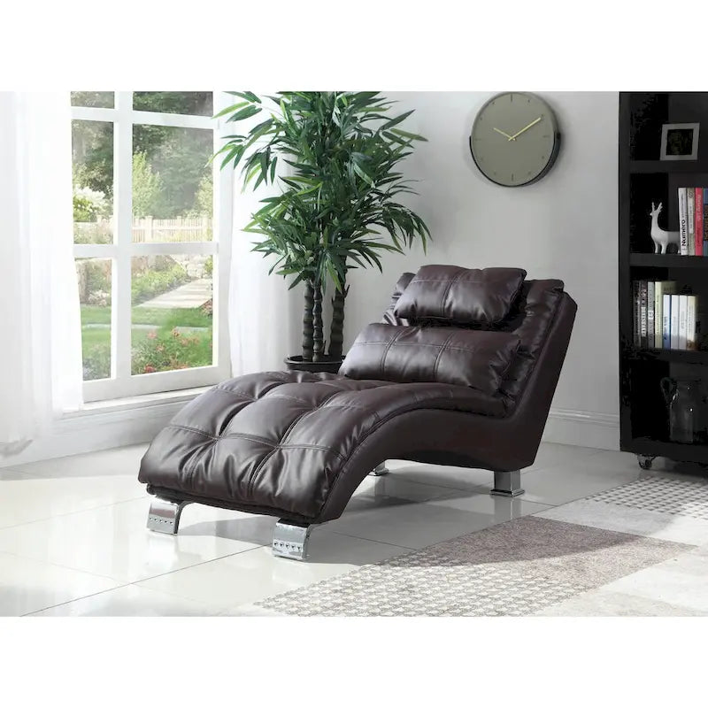 Chaise imbottita Isley con base ad arco