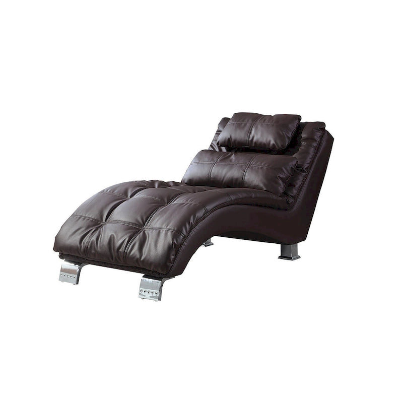 Chaise imbottita Isley con base ad arco