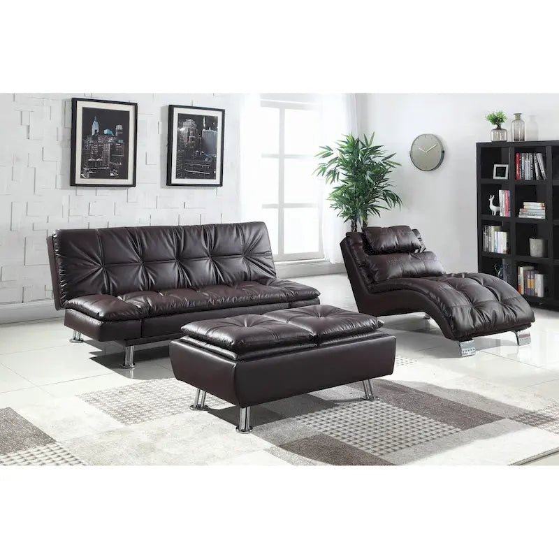Chaise imbottita Isley con base ad arco