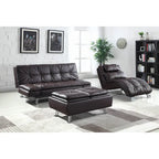 Chaise imbottita Isley con base ad arco