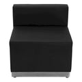 6 PC Configurazione di ricezione modulare in LeatherSoft con schienale e seduta tesi