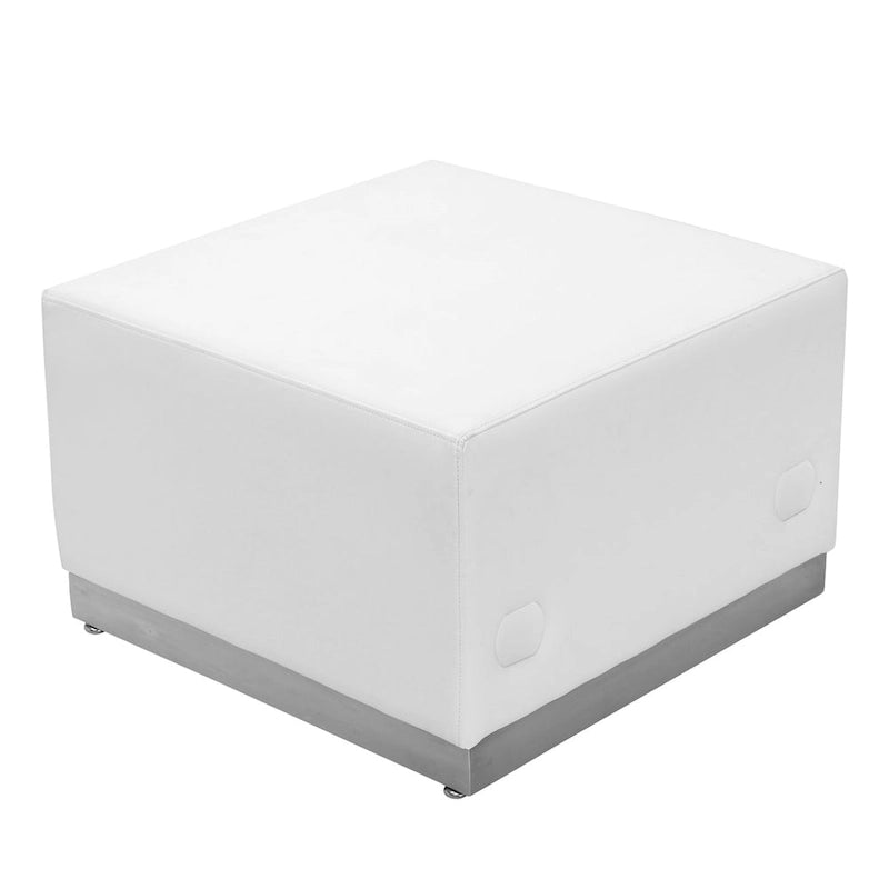 6 PC Configurazione di ricezione modulare in LeatherSoft con schienale e seduta tesi