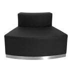 Configurazione Modulare 4 PC in LeatherSoft per Reception con Schienale & Sedile Tesi - 105L x 25.25 - 52.5P x 27A
