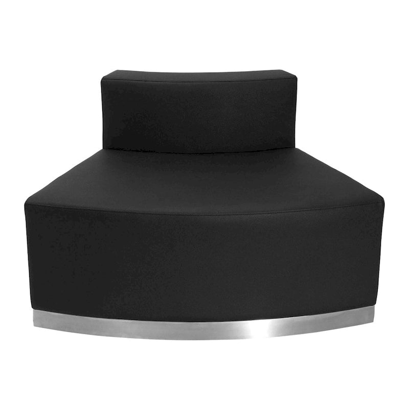 Configurazione Modulare 4 PC in LeatherSoft per Reception con Schienale & Sedile Tesi - 105L x 25.25 - 52.5P x 27A