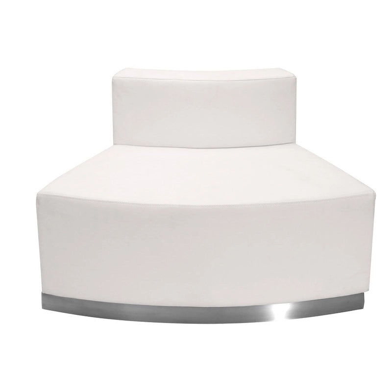 Configurazione Modulare 4 PC in LeatherSoft per Reception con Schienale & Sedile Tesi - 105L x 25.25 - 52.5P x 27A