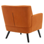 Velvet Upholstered Armchair Tufted Accent Chair, Set of 2 - 30.71H x 28.35 W x 27.56D