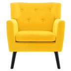 Velvet Upholstered Armchair Tufted Accent Chair, Set of 2 - 30.71H x 28.35 W x 27.56D