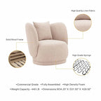 Manhattan Comfort Contemporary Siri Sofa and Accent Chair Set with Pillows