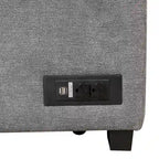Divano letto estraibile 2 in 1 Nestfair a L con pouf contenitore