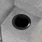 Divano letto estraibile 2 in 1 Nestfair a L con pouf contenitore