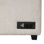 Divano letto estraibile 2 in 1 Nestfair a L con pouf contenitore