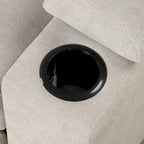 Divano letto estraibile 2 in 1 Nestfair a L con pouf contenitore