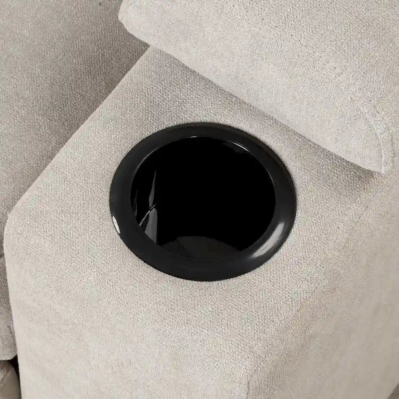 Divano letto estraibile 2 in 1 Nestfair a L con pouf contenitore