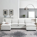 Divano sezionale moderno a U con cuscini lombariDivano letto con chaise longue
