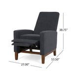 Kalstrom Upholstered Pushback Recliner by Christopher Knight Home