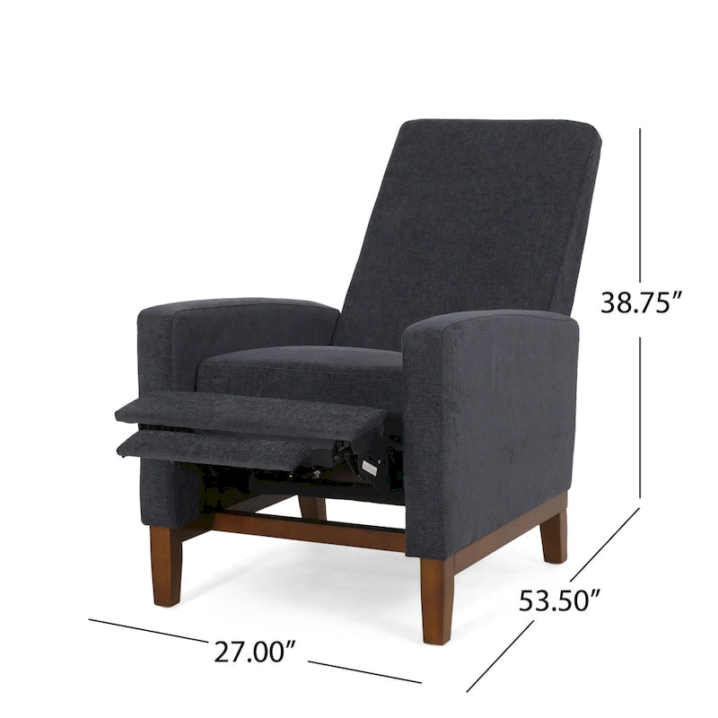 Kalstrom Upholstered Pushback Recliner by Christopher Knight Home