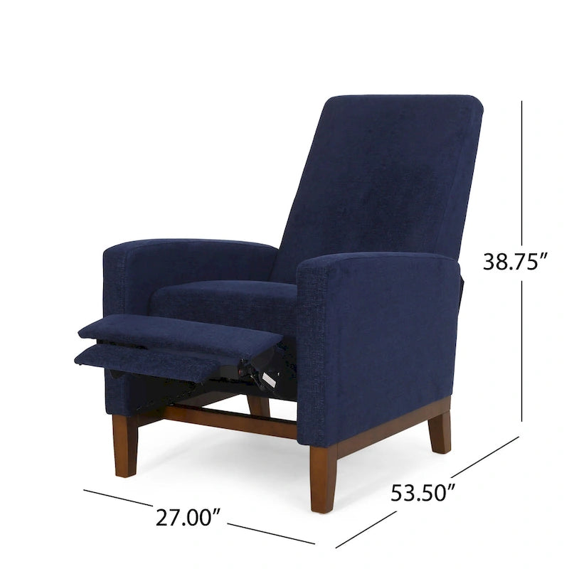 Kalstrom Upholstered Pushback Recliner by Christopher Knight Home