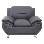 Michael Segura Faux Leather Upholstered Club Chair
