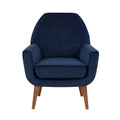 Poltrona in velluto Mid-Century