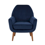 Poltrona in velluto Mid-Century