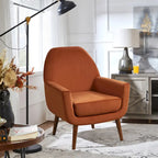 Poltrona in velluto Mid-Century