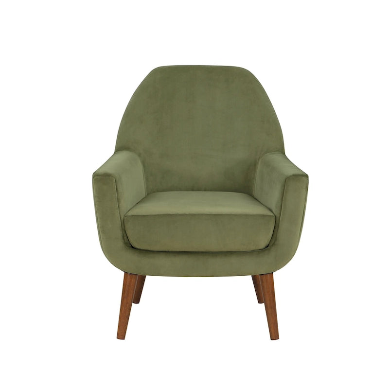 Poltrona in velluto Mid-Century