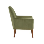 Poltrona in velluto Mid-Century
