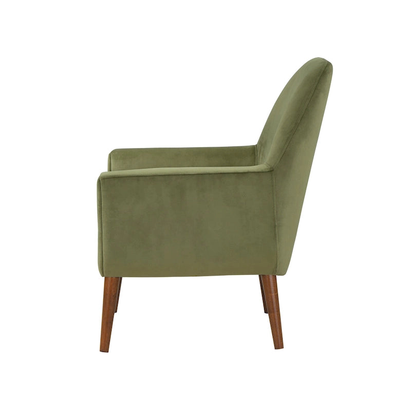 Poltrona in velluto Mid-Century
