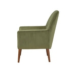 Poltrona in velluto Mid-Century