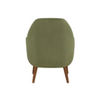Poltrona in velluto Mid-Century