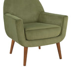 Poltrona in velluto Mid-Century