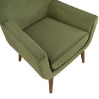 Poltrona in velluto Mid-Century