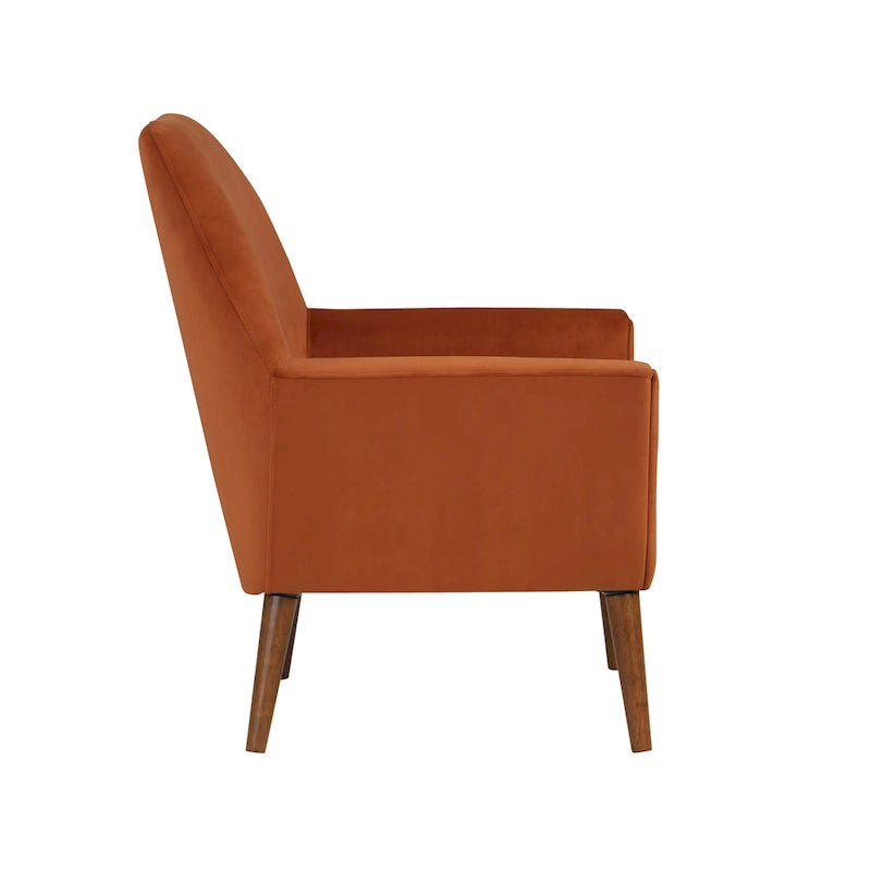 Poltrona in velluto Mid-Century