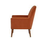 Poltrona in velluto Mid-Century