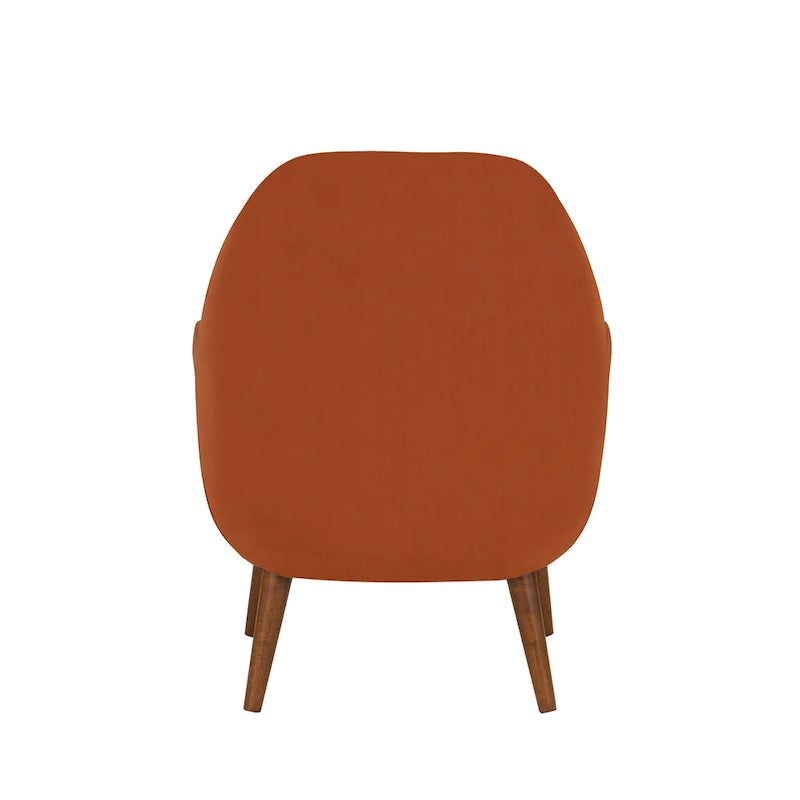 Poltrona in velluto Mid-Century