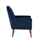 Poltrona in velluto Mid-Century