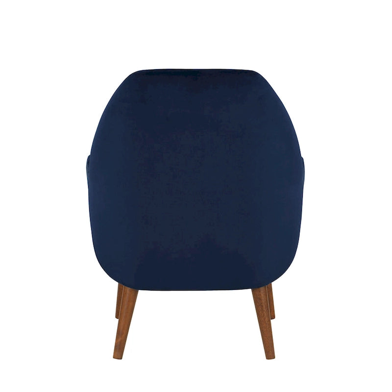 Poltrona in velluto Mid-Century