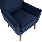 Poltrona in velluto Mid-Century